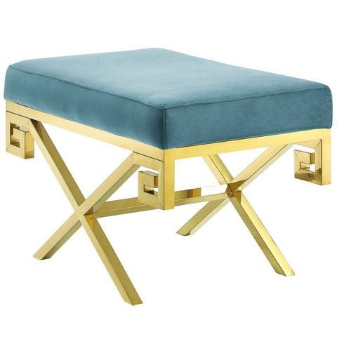 Rove Velvet Bench - Sea Blue Https://Www.studio9Furniture.com/Rove ... intended for Discovering the Allure of the Rove Velvet Bench in Sea Blue